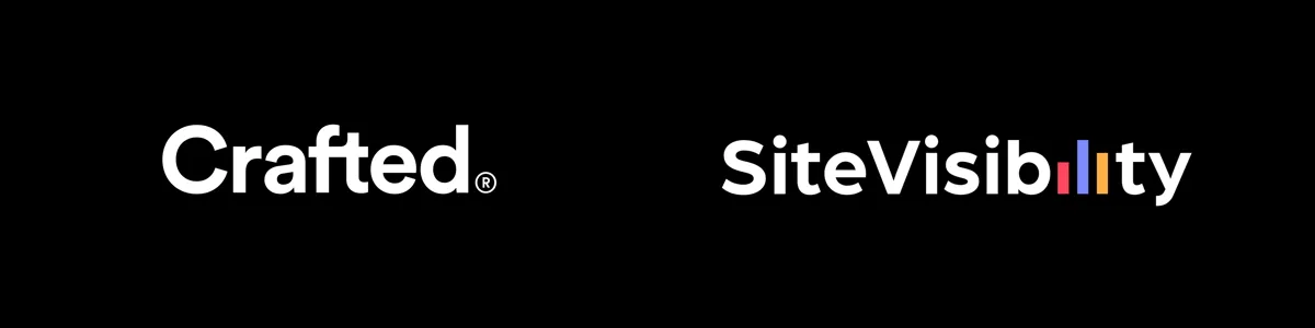 The Crafted and SiteVisibility logos.
